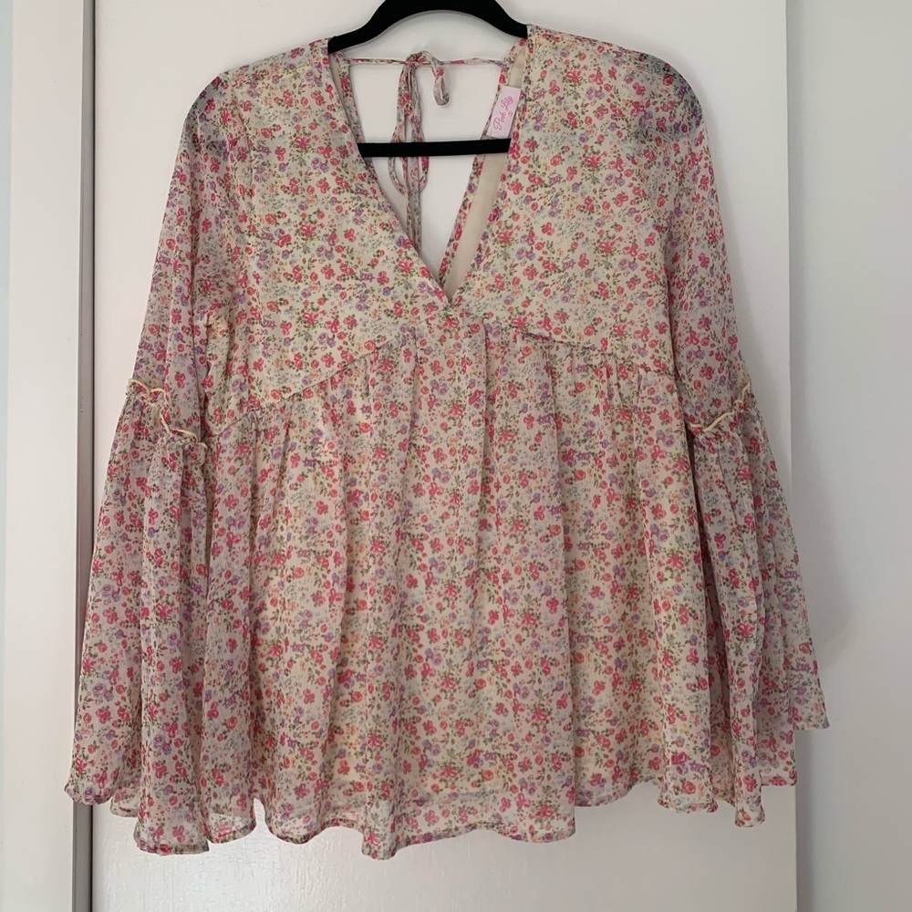 Pink Lily Blouse